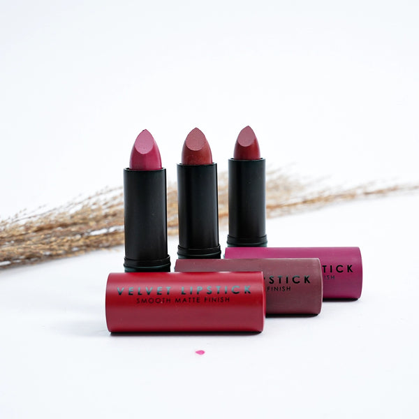 MUA Makeup Academy Velvet Lipstick – 3PC Smooth Matte Lip Set