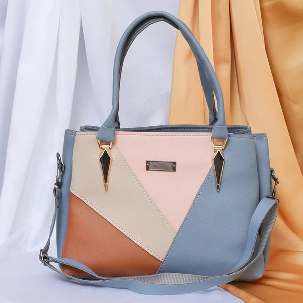 Trendy PU Leather Commuter Handbag – Stylish Crossbody & Shoulder Bag - Grey