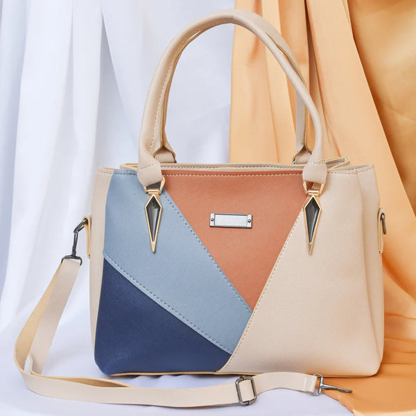 Trendy PU Leather Commuter Handbag – Stylish Crossbody & Shoulder Bag - Skin