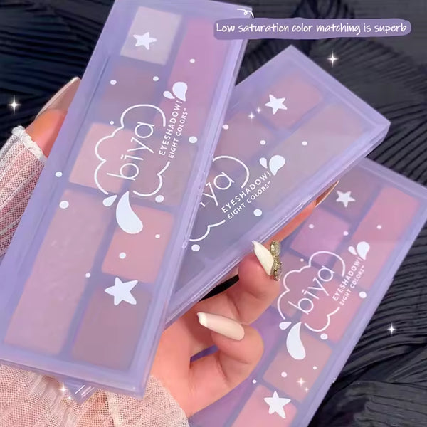 Biya 8 Colors Nude Eyeshadow Palette - Premium Quality