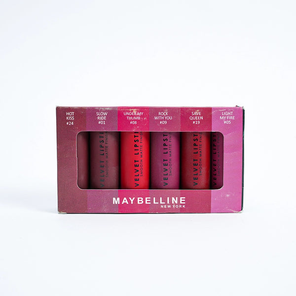 Maybelline Velvet Lipstick Set - 6 Shades