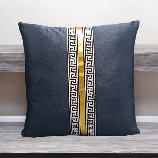 Modern Velvet Cushion Cover – Charcoal Grey